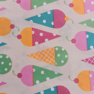 Multi-Colored Ice Creams on Cream