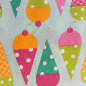 Multi-Colored Ice Creams on Blue