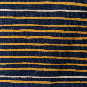 Gold Wobbly Stripe on Navy