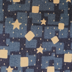 Dark Blue Silver Abstract