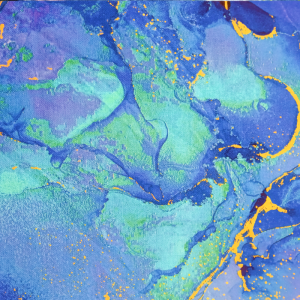 Teal, Blue & Purple Marble