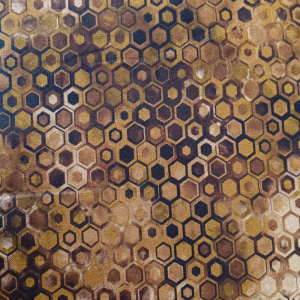 Brown Abstract Hexagons