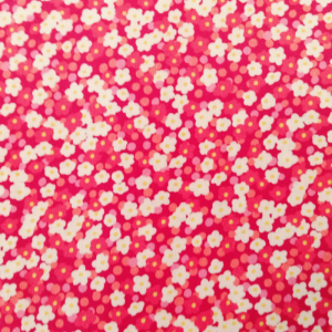 White,Red&Pink Micro-Floral