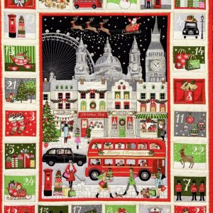 London Scene Christmas Advent Panel