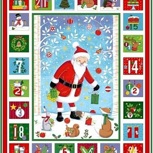 Jolly Santa Christmas Adevnt Panel