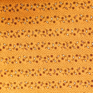 Orange Flowers on Linear Stripe