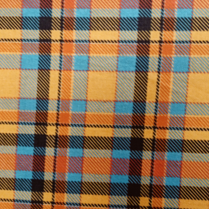 Orange & Aqua Tartan