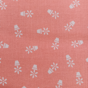 Coral Pink with Flower Pots