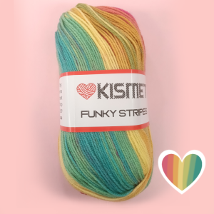Kismet Funky Stripe Pastel Rainbow