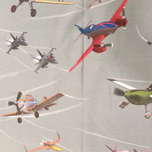 Grey w/ Cartoon Planes