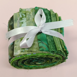 Green Batik Jelly Roll
