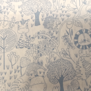 Light Blue Cute Safari Animals