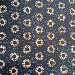 Blue and White Small Radial Circle