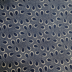 Blue and White Twirl Teardrops