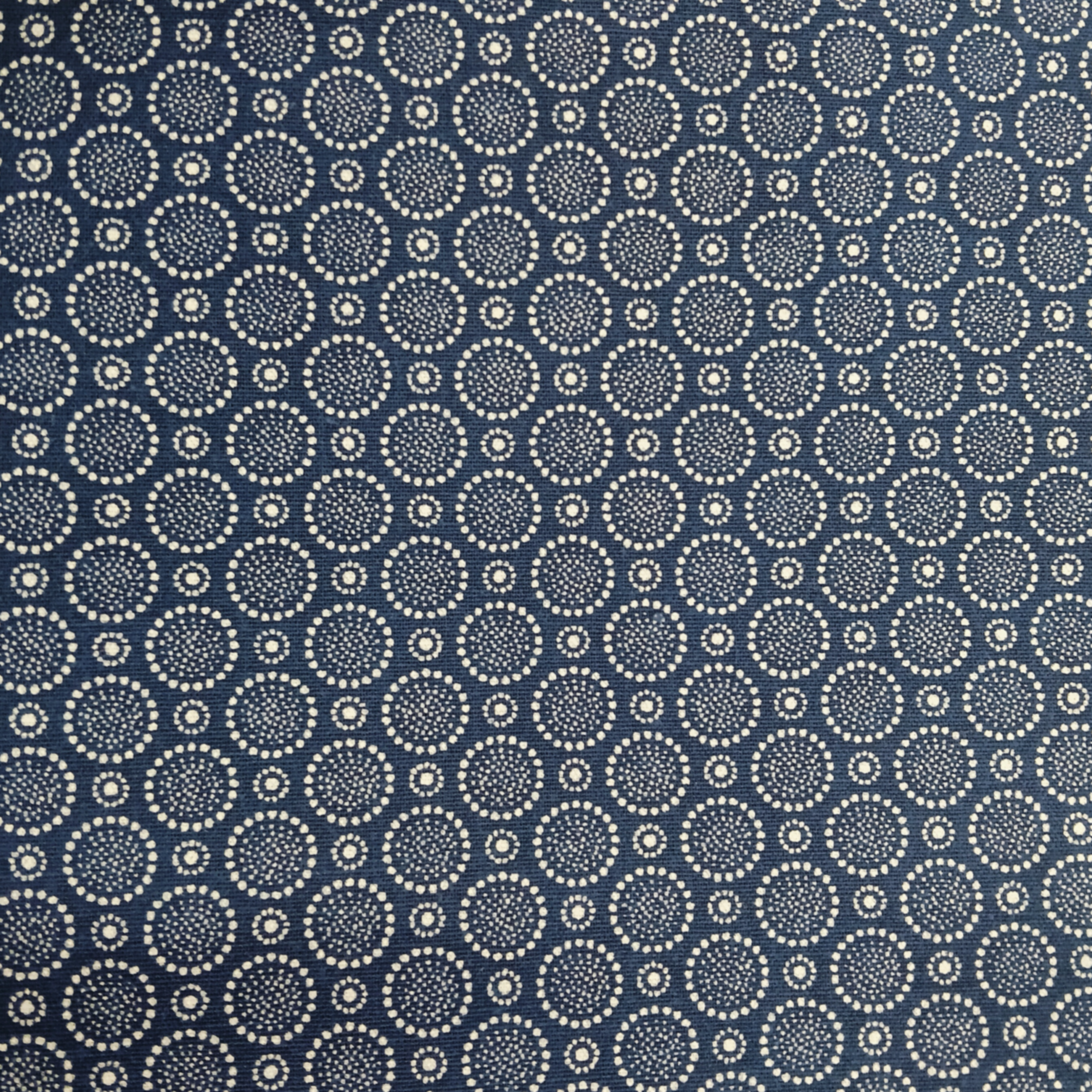 Blue and White Medium Dots