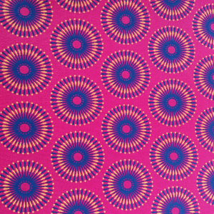 Pink and Blue Iris Circle