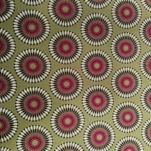 Olive and Red Iris Circle