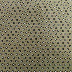 Olive and Red Small Dots