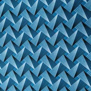 Teal Blue and Black Woven