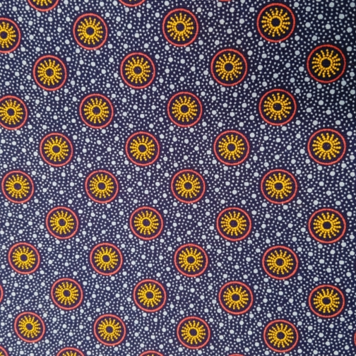 Purple and Yellow Scattered Circles