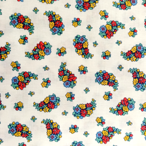 Tri-Colour Flower Paisley
