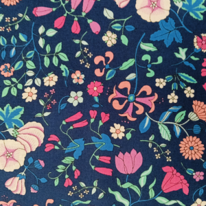 Blue and Pink Wildflower Field